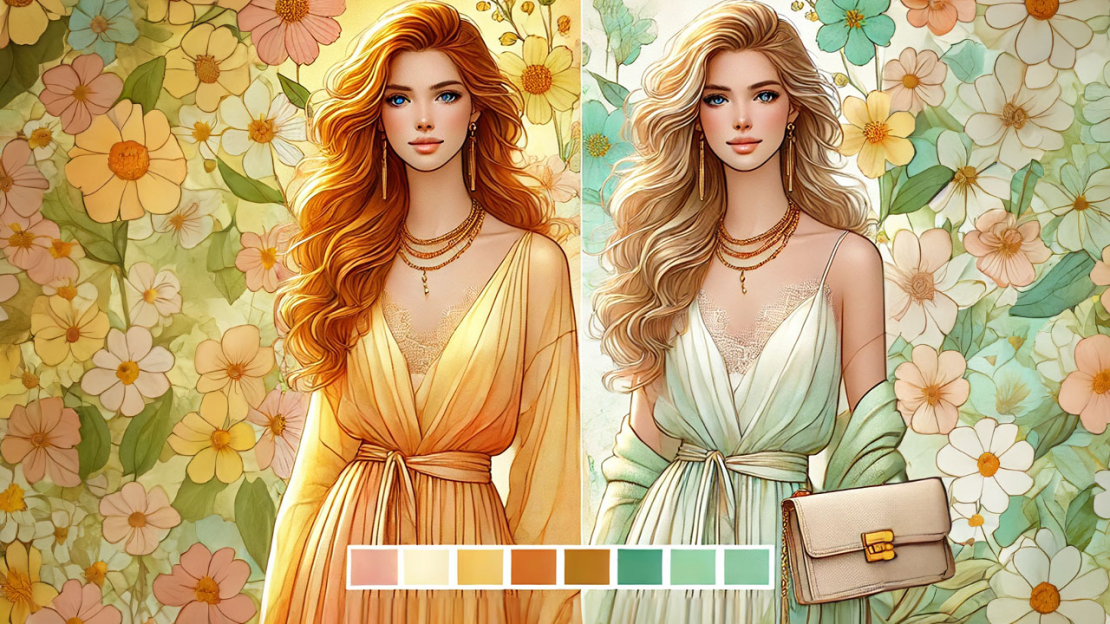 A tavasz színtípus színei